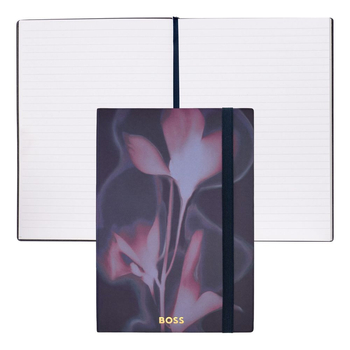 Notatnik A5 Holographic Flower Navy Lined