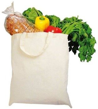 Torba bawełniana, krótkie uchwyty