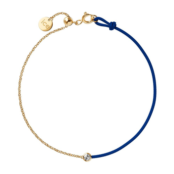 ICE-Jewellery-Diamond bracelet-Half chain-Dark blue