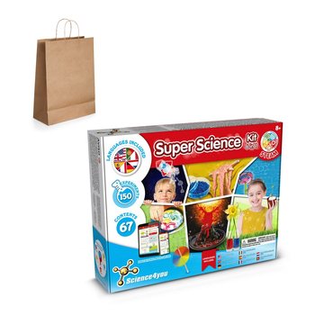 6 in 1 Super Science Kit III. Gra edukacyjna dostarczana z papierową torebką prezentową (115 g/m²)
