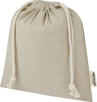 Pheebs torba na prezent z bawełny z recyklingu o gramaturze 150 g/m² i z certyfikatem GRS, średnia o pojemności 1,5 l