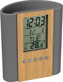 Stojak na długopisy z zegarem