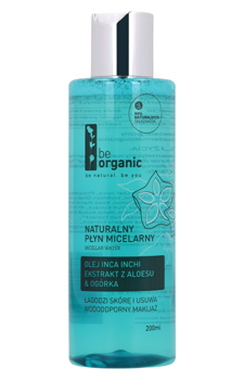 Be Organic
Płyn micelarny 
Olej inca inchi , Ekstarkt  z aloesu & Ogórka