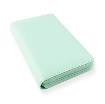 Organizer fILOFAX SAFFIANO Compact ZIP Personal, jasnozielony