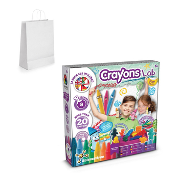 Crayon Factory Kit III. Gra edukacyjna dostarczany z papierową torebką prezentową (100 g/m²)