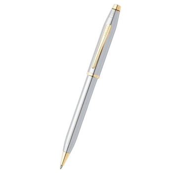 Długopis Cross Century II chrom, elementy pokryte 23k złotem