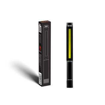 NEBO Latarka kieszonkowa LiL Larry, 250 lumenów, czarna - Black Line - dużo miejsca na Twoje Logo