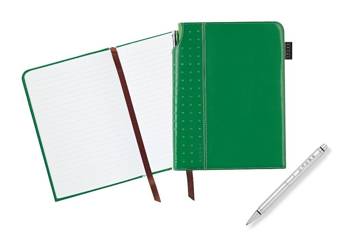 Notes Cross Signature Journal zielony, A5, długopis Cross, blok w linie