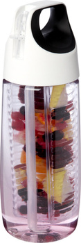 HydroFruit bidon o pojemności 700 ml z wieczkiem zaciskowym i możliwością przyrządzania wody smakowej wykonany wykonany z two