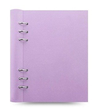 Clipbook fILOFAX CLASSIC A5, notatnik i terminarze bez dat, okładka w kolorze pastelowym liliowym