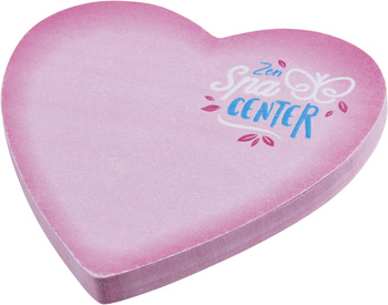 Sticky-Mate® karteczki samoprzylepne z materiałów z recyklingu w kształcie serca