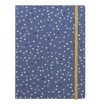 Notebook fILOFAX Indigo A5 blok w linie, ciemnoniebieski Snow