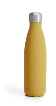 BUTELKA HOT&COOL z GUMOWĄ POWŁOKĄ 0,5L, ŻÓŁTY MAT 24/12 H