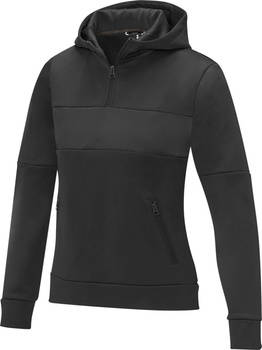 Sayan damska ciepła bluza z kapturem i zamkiem na pół długości