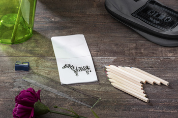 Kredki z kolorowanką DECOR