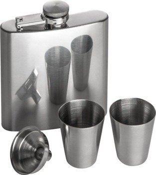 Piersiówka z 2 kieliszkami