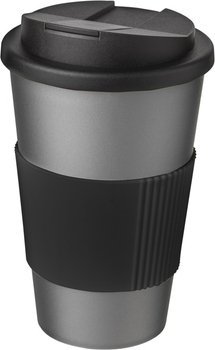 Americano® 350 ml tumbler with grip & spill-proof lid