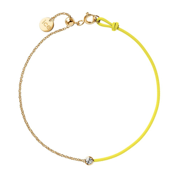 ICE-Jewellery-Diamond bracelet-Half chain-Yellow