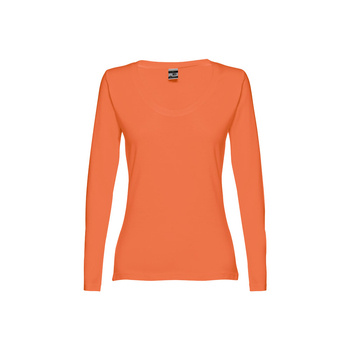 THC BUCHAREST WOMEN. Bawełniany T-shirt damski z długim rękawem taliowany