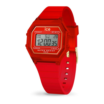 ICE digit retro-Red passion-Clear-Small
