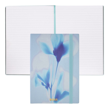 Notatnik A5 Holographic Flower Light Blue Lined