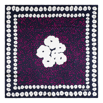 Jedwabny szal Giada Navy